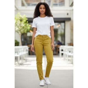 Maurices Women’s Yellow Skinny Jeans Size S Stretch‎ Good Condition